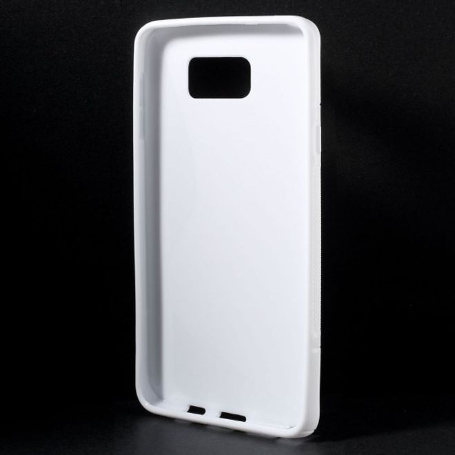 Samsung Galaxy Note 5 Elastisches Plastik Case S-Shape - weiss