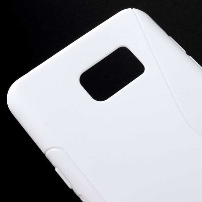 Samsung Galaxy Note 5 Elastisches Plastik Case S-Shape - weiss