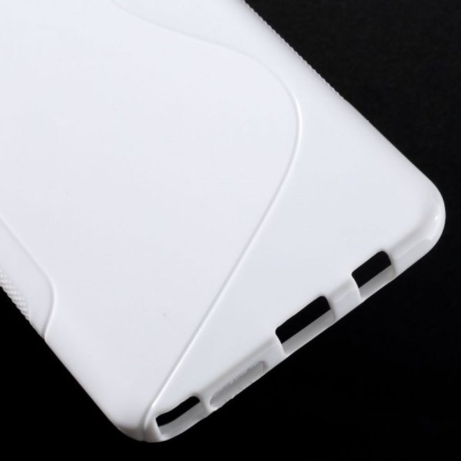 Samsung Galaxy Note 5 Elastisches Plastik Case S-Shape - weiss
