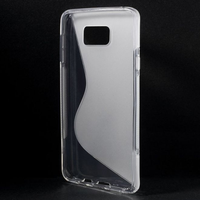 Samsung Galaxy Note 5 Elastisches Plastik Case S-Shape - transparent