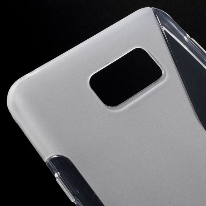 Samsung Galaxy Note 5 Elastisches Plastik Case S-Shape - transparent