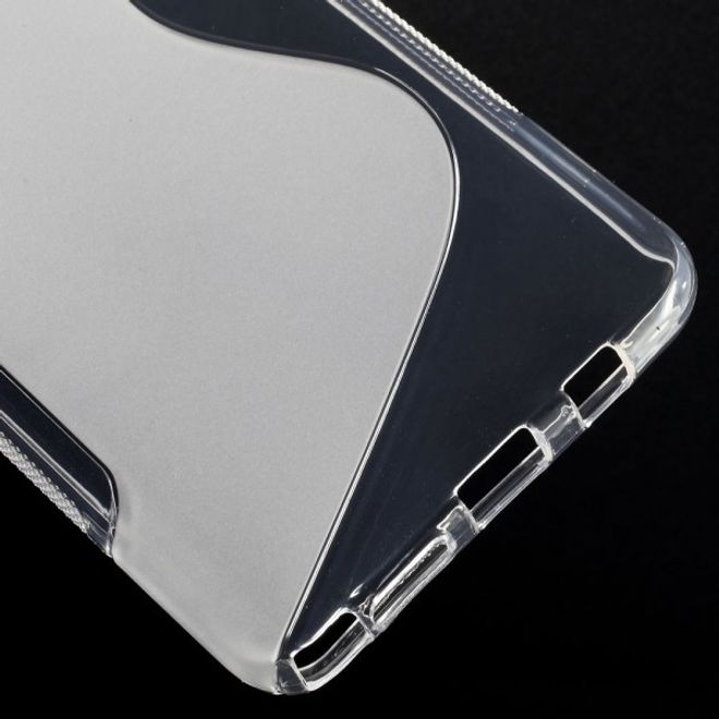 Samsung Galaxy Note 5 Elastisches Plastik Case S-Shape - transparent