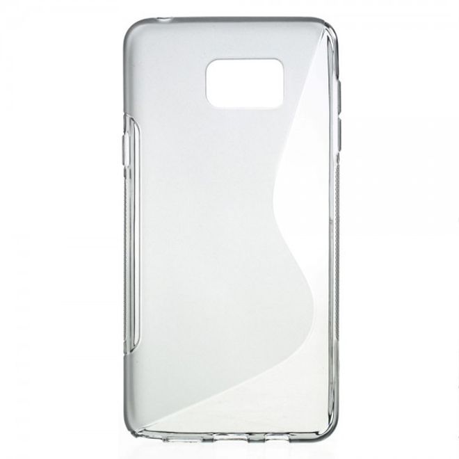 Samsung Galaxy Note 5 Elastisches Plastik Case S-Shape - grau