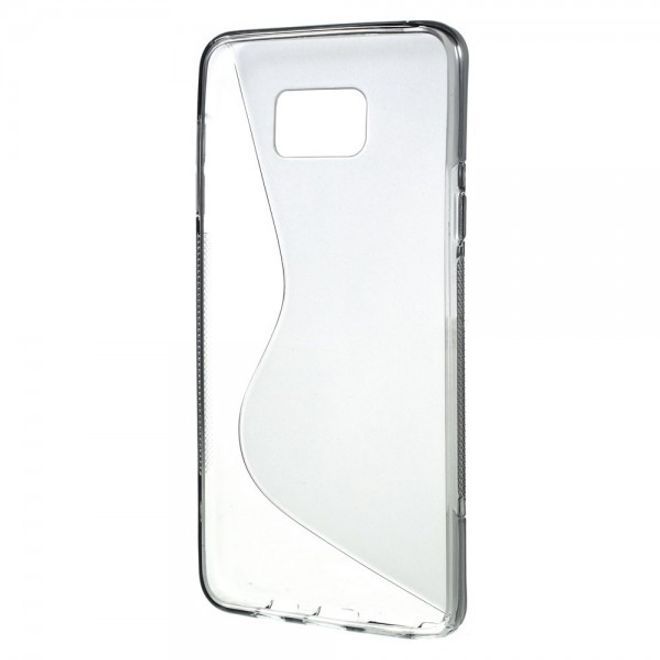 Samsung Galaxy Note 5 Elastisches Plastik Case S-Shape - grau