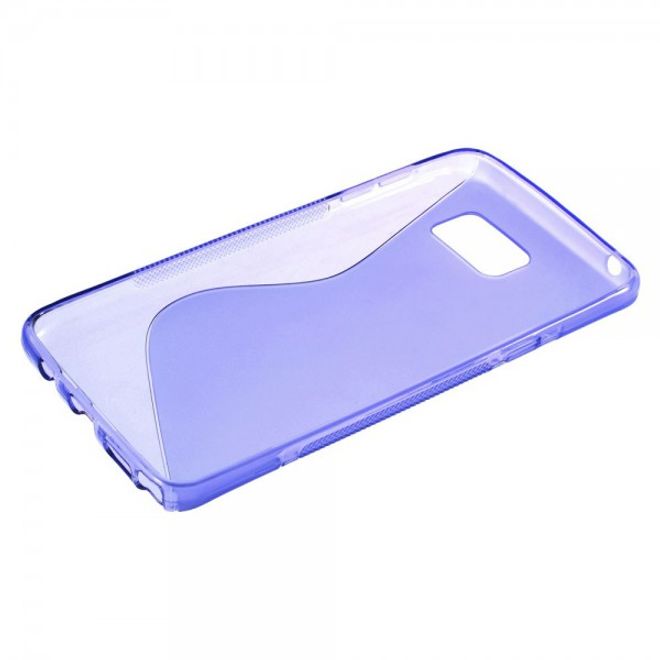 Samsung Galaxy Note 5 Elastisches Plastik Case S-Shape - purpur