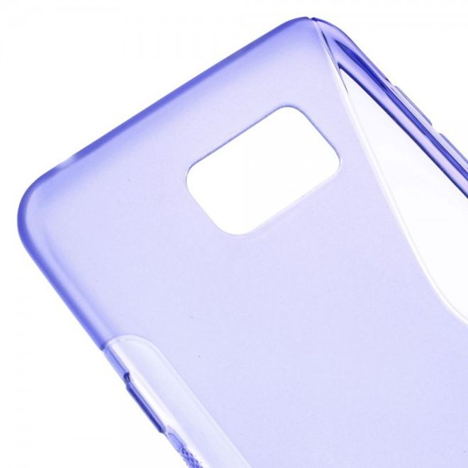 Samsung Galaxy Note 5 Elastisches Plastik Case S-Shape - purpur