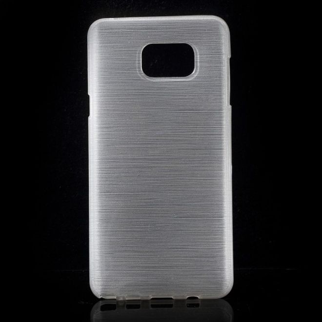 Samsung Galaxy Note 5 Elastisches, leicht glänzendes und gebürstetes Plastik Case - weiss