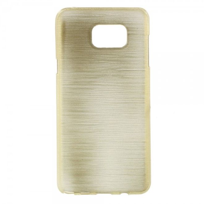 Samsung Galaxy Note 5 Elastisches, leicht glänzendes und gebürstetes Plastik Case - champagnerfarben