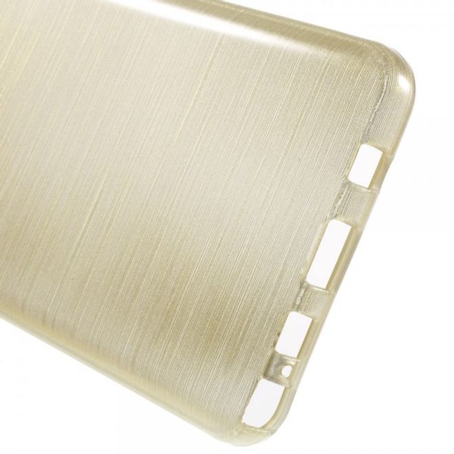 Samsung Galaxy Note 5 Elastisches, leicht glänzendes und gebürstetes Plastik Case - champagnerfarben