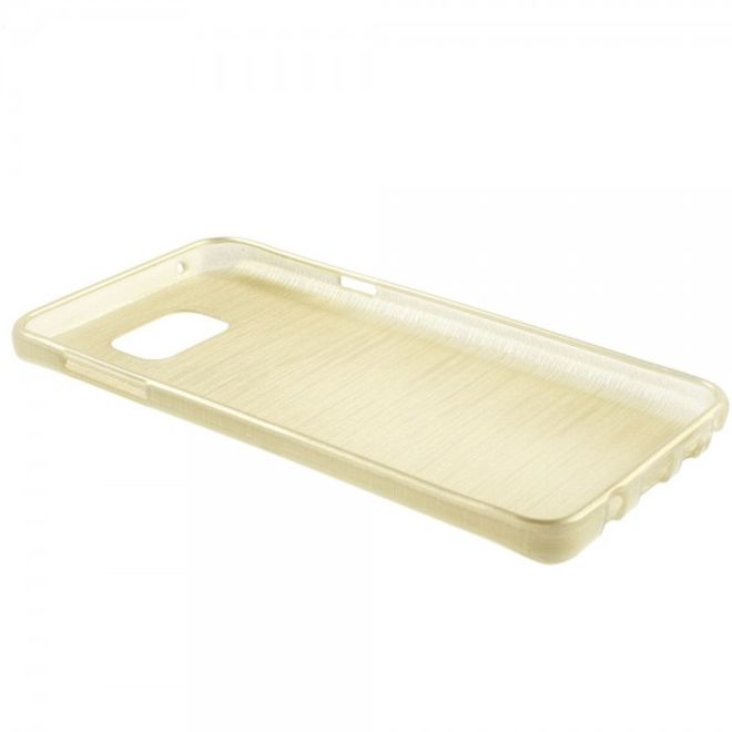Samsung Galaxy Note 5 Elastisches, leicht glänzendes und gebürstetes Plastik Case - champagnerfarben