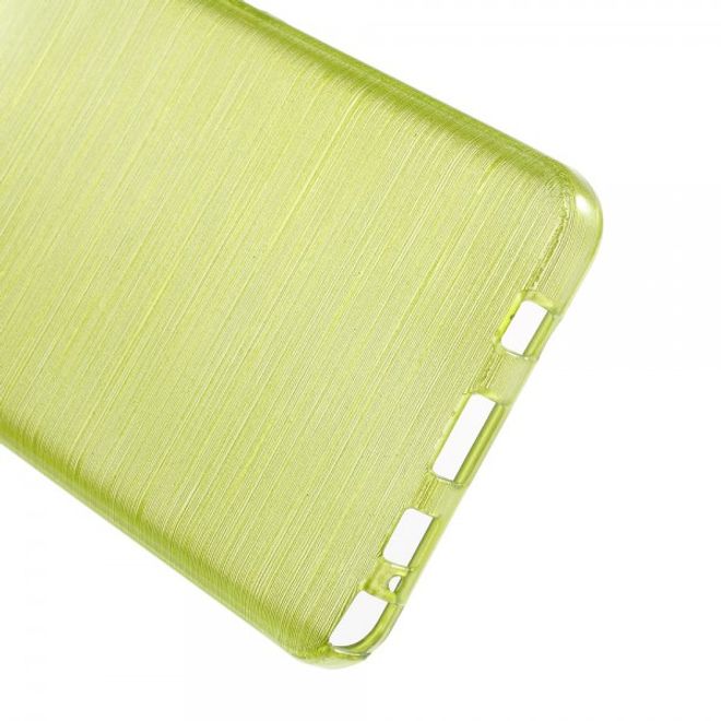 Samsung Galaxy Note 5 Elastisches, leicht glänzendes und gebürstetes Plastik Case - grün
