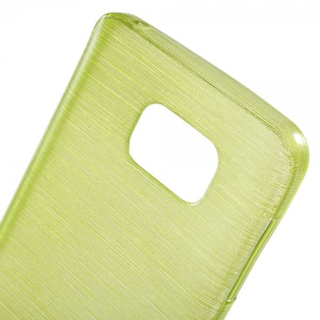 Samsung Galaxy Note 5 Elastisches, leicht glänzendes und gebürstetes Plastik Case - grün