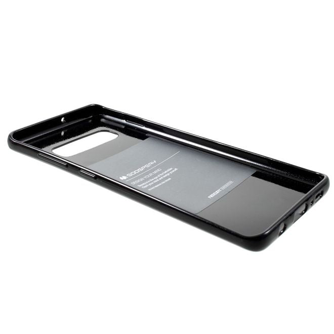 Samsung Galaxy Note 5 Goospery Elastisches, leicht glänzendes Plastik Case - schwarz