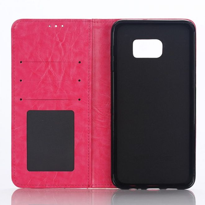 Galaxy S6 Edge Plus Elegantes Leder Case mit Standfunktion - rosa