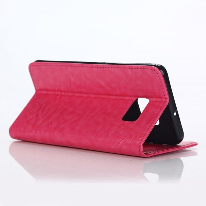Galaxy S6 Edge Plus Elegantes Leder Case mit Standfunktion - rosa