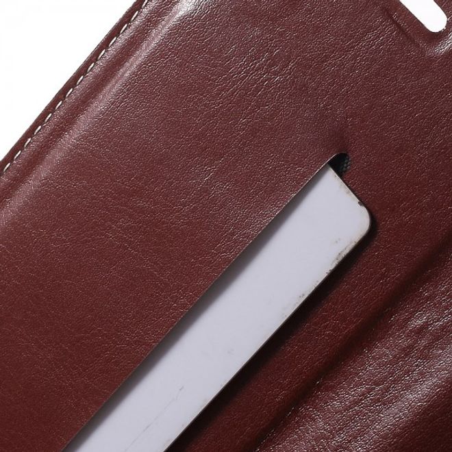 Galaxy S6 Edge Plus Kontrastreiches Leder Case mit Kreuzmuster - rot