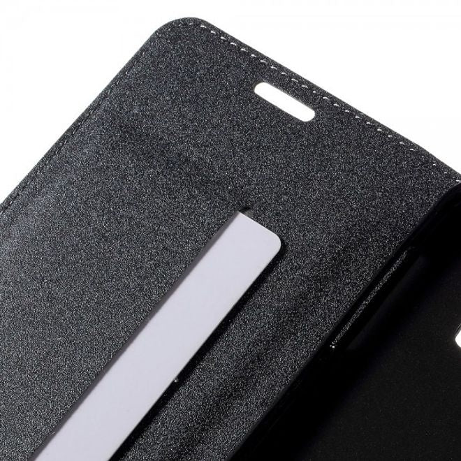 Galaxy S6 Edge Plus Leder Case mit Textur - grau
