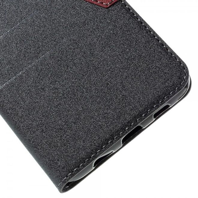 Galaxy S6 Edge Plus Leder Case mit Textur - grau