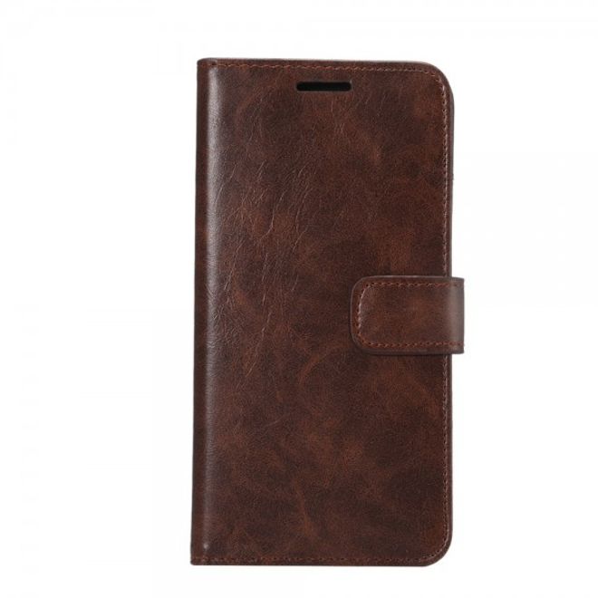 Galaxy S6 Edge Plus Elegantes Crazy Horse Leder Case - kafffeefarben