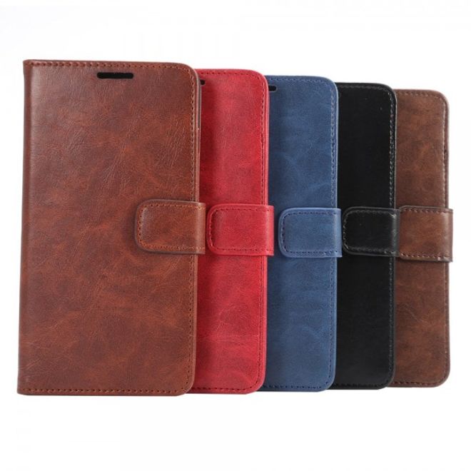 Galaxy S6 Edge Plus Elegantes Crazy Horse Leder Case - kafffeefarben