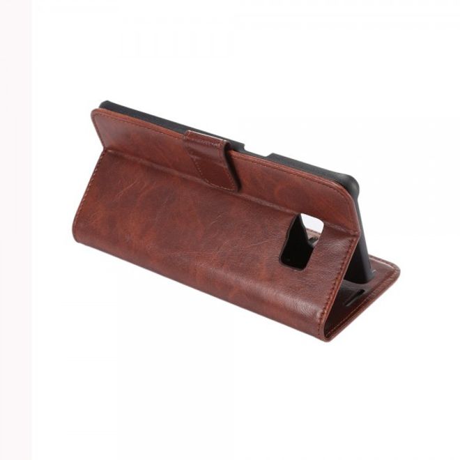 Galaxy S6 Edge Plus Elegantes Crazy Horse Leder Case - braun