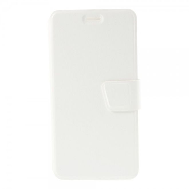 Galaxy S6 Edge Plus Trendiges Crazy Horse Leder Case mit Standfunktion - weiss