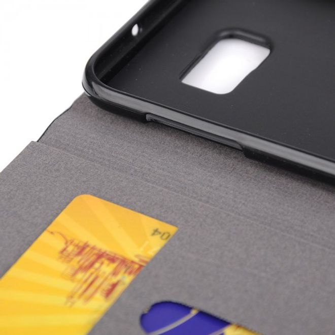 Galaxy S6 Edge Plus Zweifarbiges, stoffartiges Leder Case - kaffeefarben