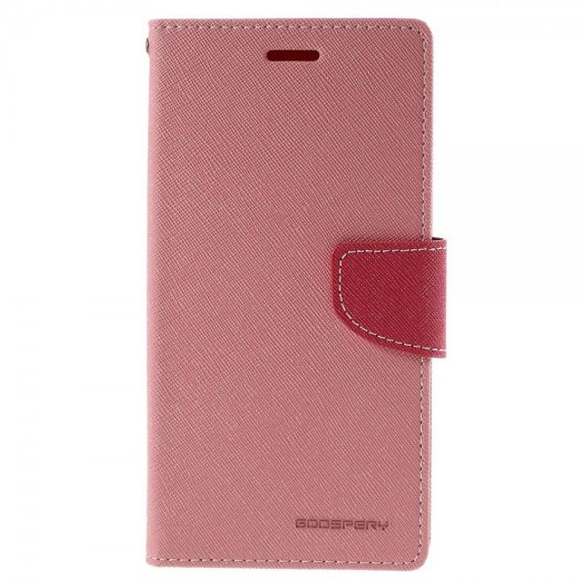 Goospery - Galaxy S6 Edge Plus Hülle - Handy Bookcover - Fancy Diary Series - rosa/pink