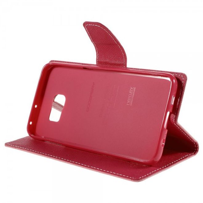 Goospery - Galaxy S6 Edge Plus Hülle - Handy Bookcover - Fancy Diary Series - rosa/pink