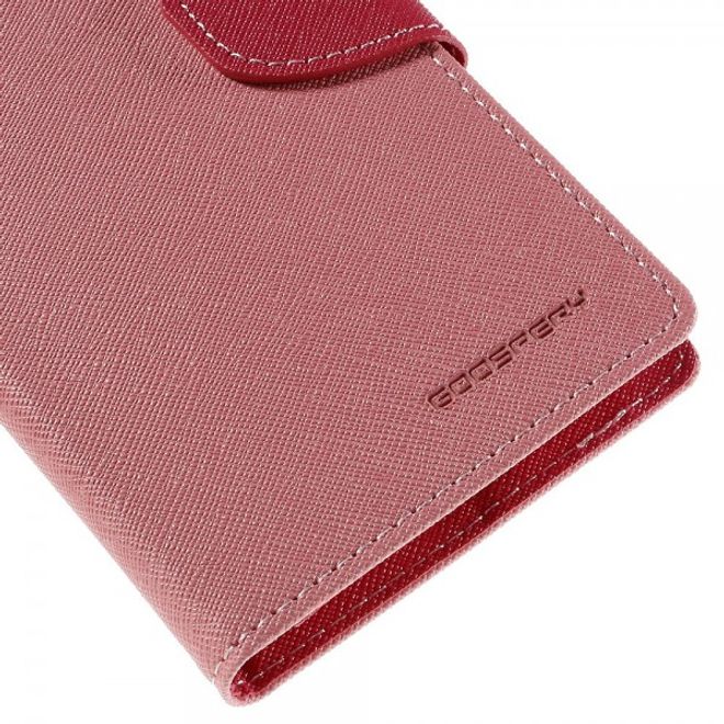 Goospery - Galaxy S6 Edge Plus Hülle - Handy Bookcover - Fancy Diary Series - rosa/pink