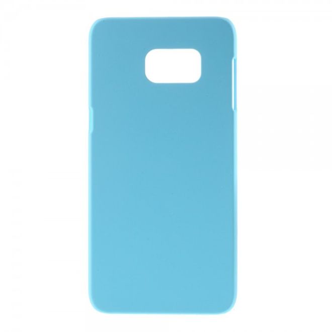 Galaxy S6 Edge Plus Gummiertes Hart Plastik Case - hellblau