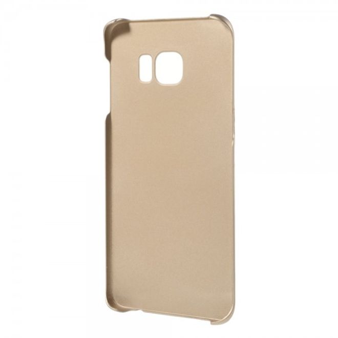 Galaxy S6 Edge Plus Gummiertes, rutschfestes Hart Plastik Case - champagnerfarben