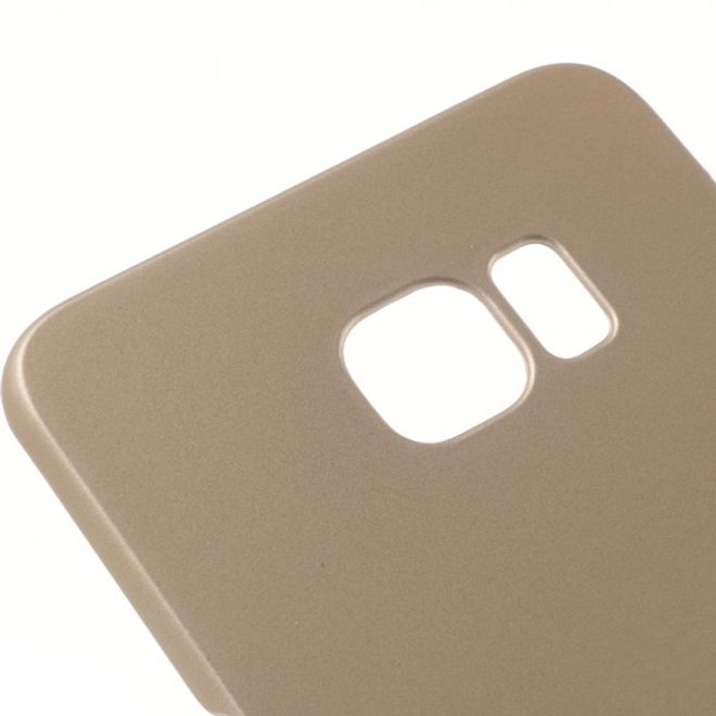 Galaxy S6 Edge Plus Gummiertes, rutschfestes Hart Plastik Case - champagnerfarben