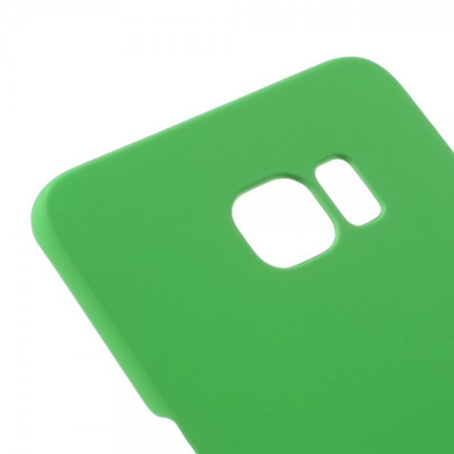 Galaxy S6 Edge Plus Gummiertes, rutschfestes Hart Plastik Case - grün
