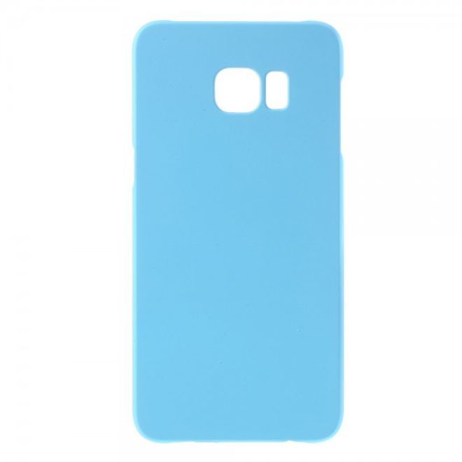 Galaxy S6 Edge Plus Gummiertes, rutschfestes Hart Plastik Case - hellblau