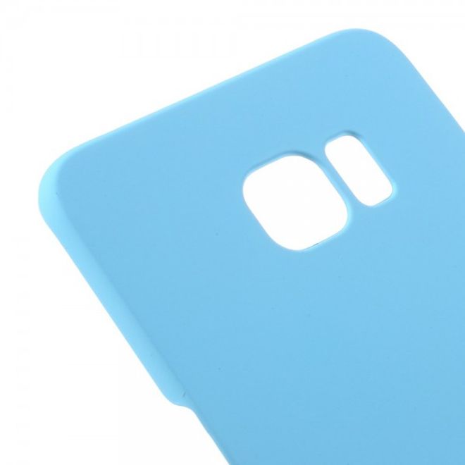 Galaxy S6 Edge Plus Gummiertes, rutschfestes Hart Plastik Case - hellblau