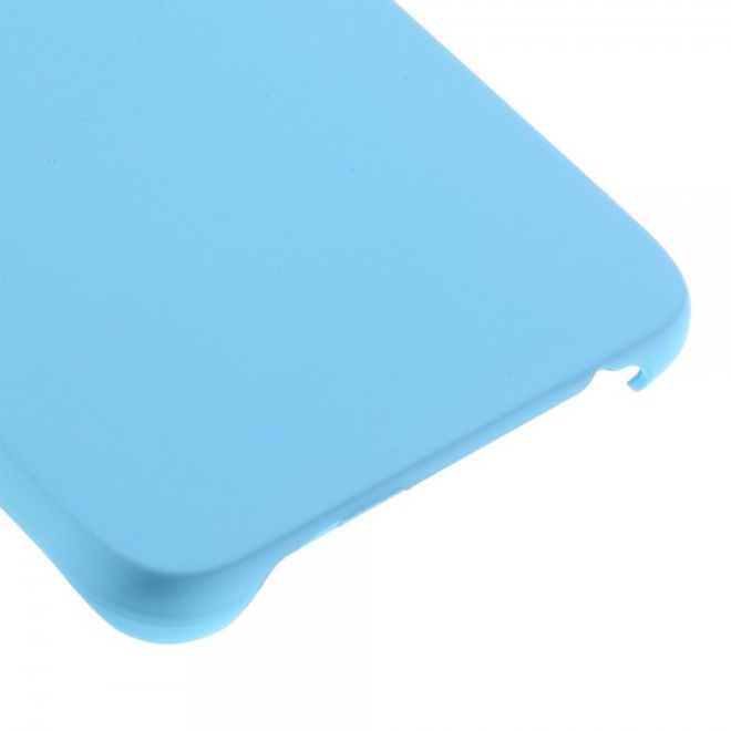 Galaxy S6 Edge Plus Gummiertes, rutschfestes Hart Plastik Case - hellblau