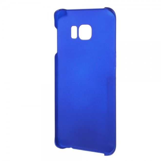 Galaxy S6 Edge Plus Gummiertes, rutschfestes Hart Plastik Case - dunkelblau