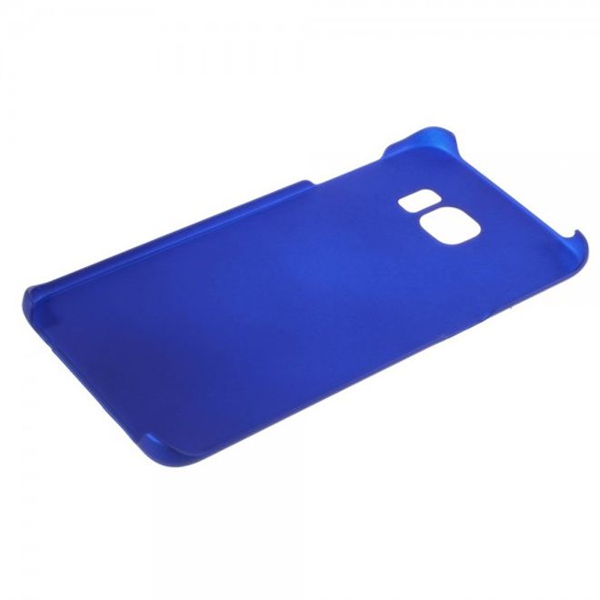 Galaxy S6 Edge Plus Gummiertes, rutschfestes Hart Plastik Case - dunkelblau