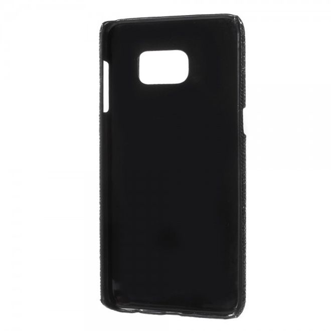 Galaxy S6 Edge Plus Glitzerndes Hart Plastik Case - schwarz