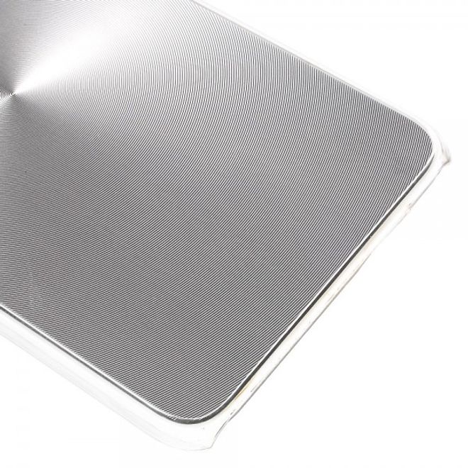 Galaxy S6 Edge Plus Hart Plastik Case im Metallic Look - silber