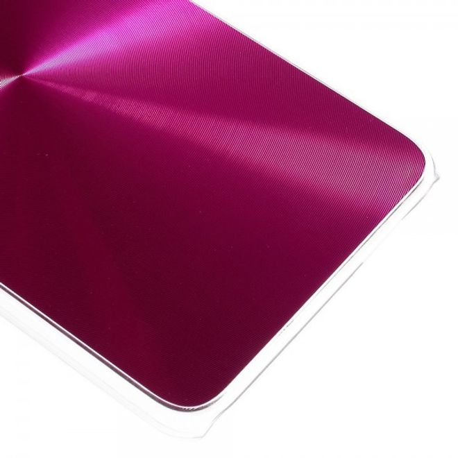 Galaxy S6 Edge Plus Hart Plastik Case im Metallic Look - rosa