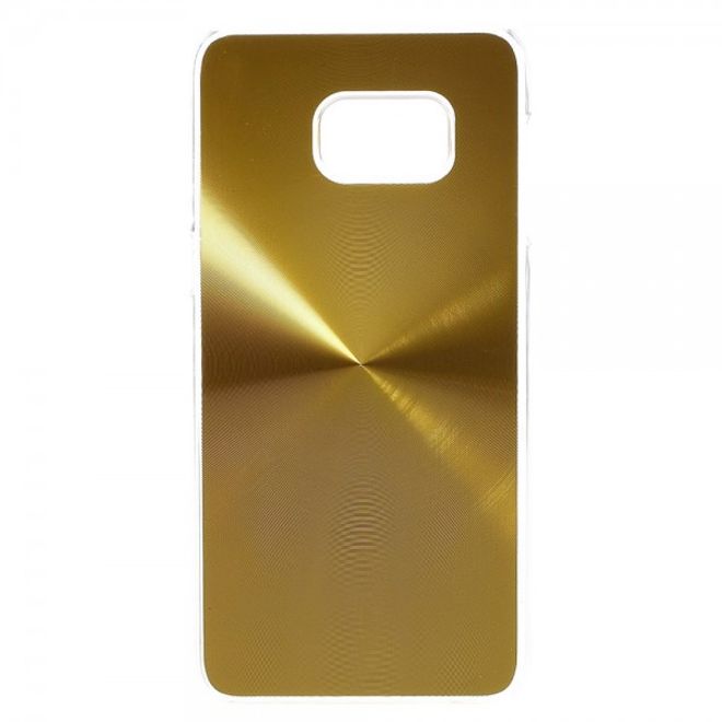 Galaxy S6 Edge Plus Hart Plastik Case im Metallic Look - gold