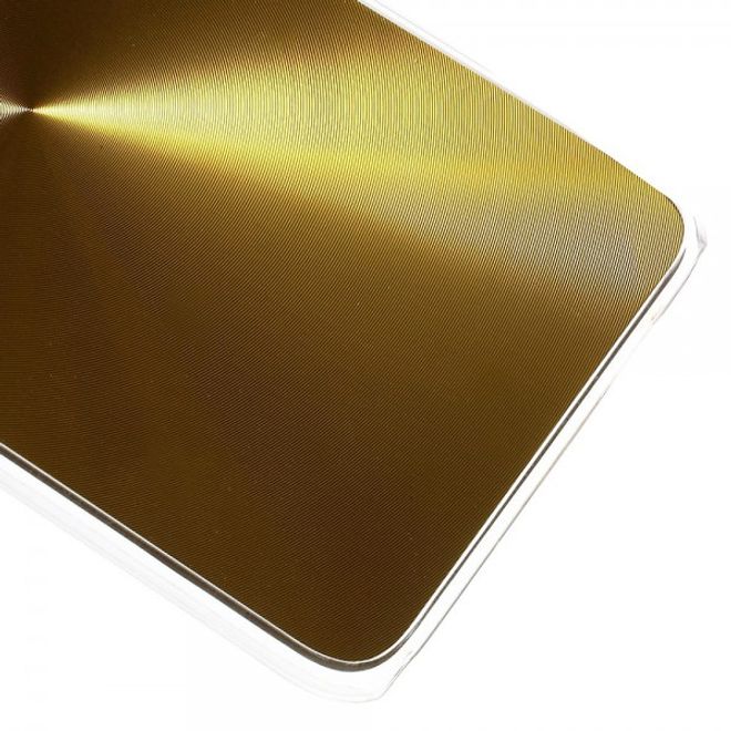 Galaxy S6 Edge Plus Hart Plastik Case im Metallic Look - gold