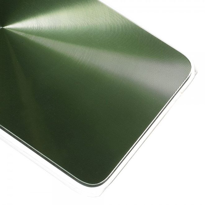 Galaxy S6 Edge Plus Hart Plastik Case im Metallic Look - grün