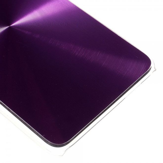 Galaxy S6 Edge Plus Hart Plastik Case im Metallic Look - purpur