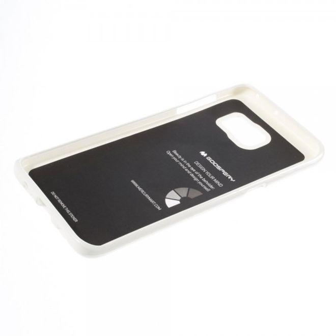 Goospery - Galaxy S6 Edge Plus Handy Hülle - TPU Soft Case - Pearl Jelly Series - weiss