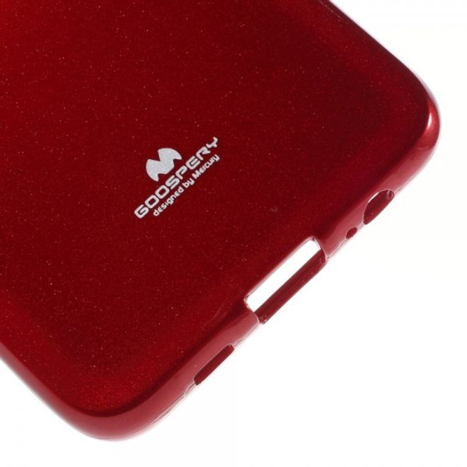 Goospery - Galaxy S6 Edge Plus Handy Hülle - TPU Soft Case - Pearl Jelly Series - rot