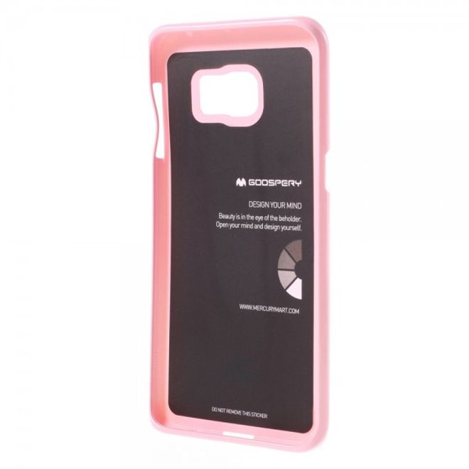 Goospery - Galaxy S6 Edge Plus Handy Hülle - TPU Soft Case - Pearl Jelly Series - rosa
