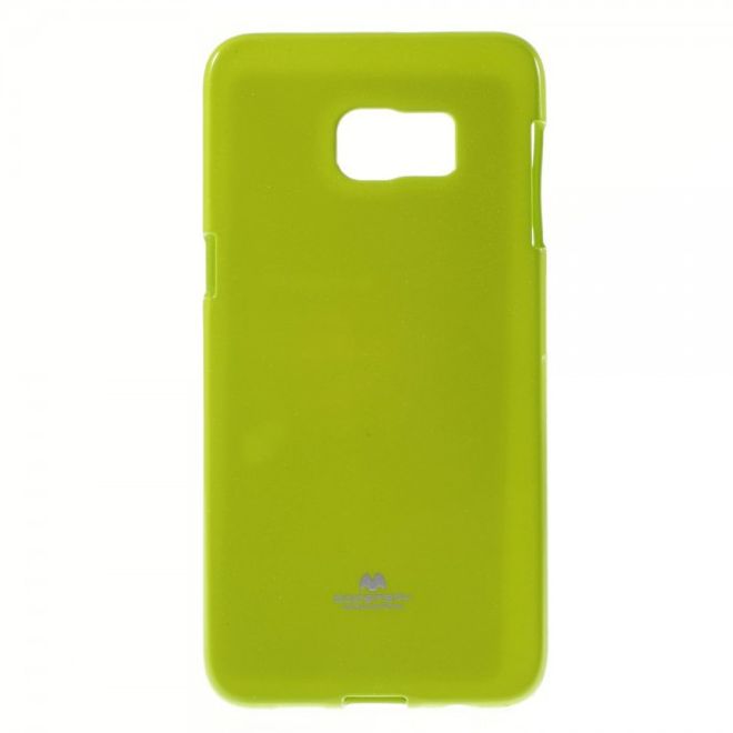 Goospery - Galaxy S6 Edge Plus Handy Hülle - TPU Soft Case - Pearl Jelly Series - lime